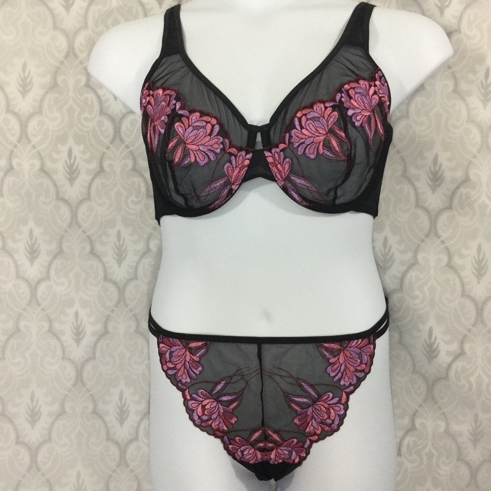 NWT Cacique Bra and Panty 2-pc Set 14/16, 38DD